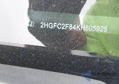 2019 Honda Civic Sport из США, поврежденный, VIN 2HGFC2F84KH605925